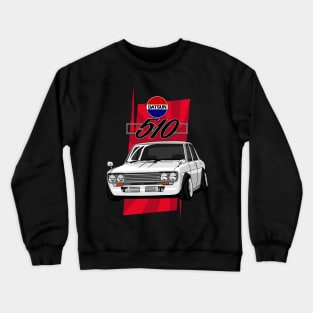 Datsun 510 (White) Crewneck Sweatshirt